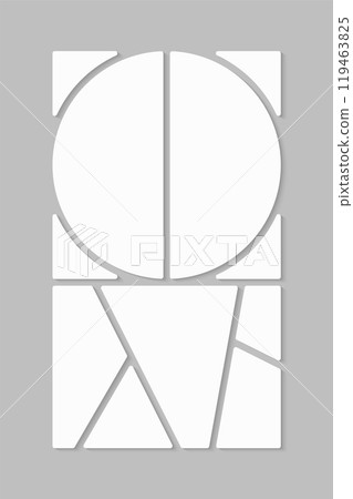 Template collage of seven frames, images, photos 119463825