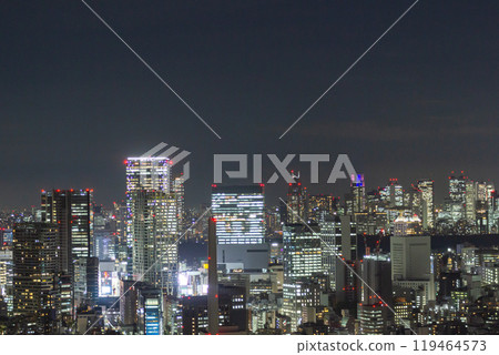 Shibuya and Shinjuku night view Shibuya and Shinjuku night view 119464573