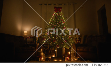 Christmas night House composition in december Christmas night House composition in december 119464986