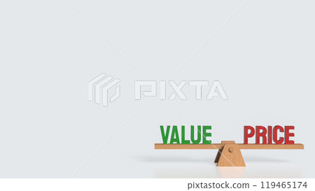 The price and value text for Business concept 3d rendering. The price and value text for Business concept 3d rendering. 119465174