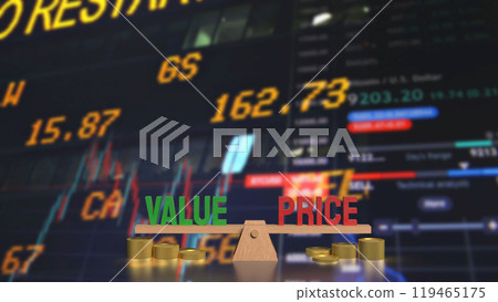 The price and value text for Business concept 3d rendering. The price and value text for Business concept 3d rendering. 119465175