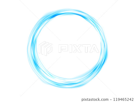 Bright blue smooth glossy wavy circles on white background Bright blue smooth glossy wavy circles on white background 119465242