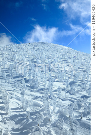 山形藏王滑雪場纜車站 從地藏山頂欣賞冰雪覆蓋的壯麗景色 山形藏王滑雪場纜車站 從地藏山頂欣賞冰雪覆蓋的壯麗景色 119465426