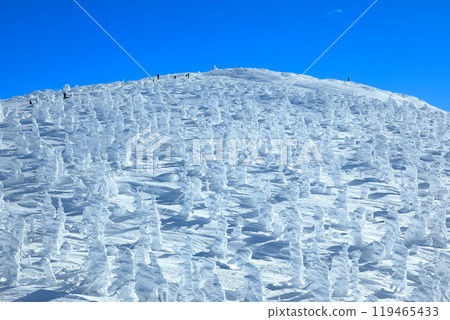 山形藏王滑雪場纜車站 從地藏山頂欣賞冰雪覆蓋的壯麗景色 山形藏王滑雪場纜車站 從地藏山頂欣賞冰雪覆蓋的壯麗景色 119465433