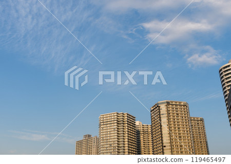 Autumn evening tower apartment Autumn evening tower apartment 119465497