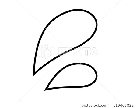 Sweat mark icon (black and white) 119465822