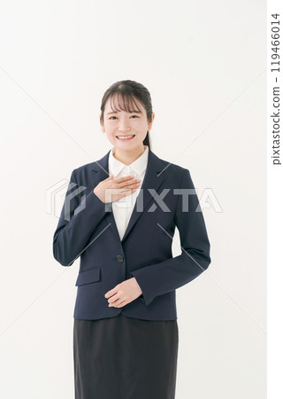 Portrait of a woman in a suit Portrait of a woman in a suit 119466014