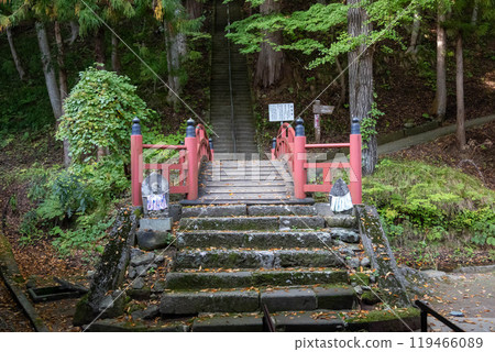 The grounds of Mirokuji Temple, Ryukain Temple, Kashozan, Numata City, Gunma Prefecture. 119466089