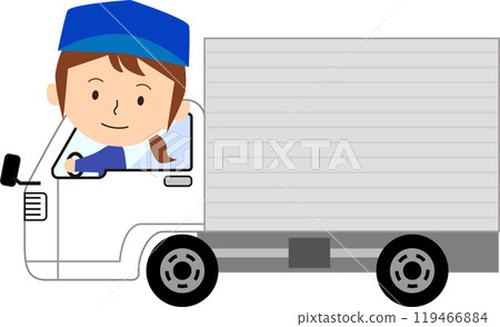 女司機和卡車駕駛 119466884