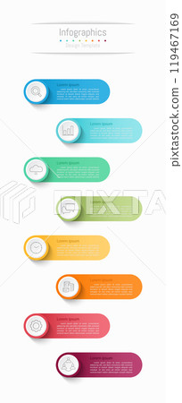 Infographic 8 options design elements for your business data. Vector Illustration. Infographic 8 options design elements for your business data. Vector Illustration. 119467169