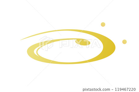 流動的金色日本圖案的插圖 流動的金色日本圖案的插圖 119467220