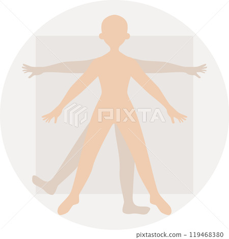 Design Tips: Da Vinci's Vitruvian Man's Cute Human Figure 119468380