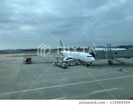 Spring Japan waiting at Narita Airport 119469394