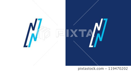 Modern and unique  NN  logo design 2 119470202