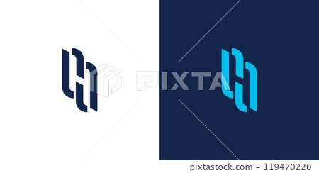 Modern and Unique  H  logo design 119470220