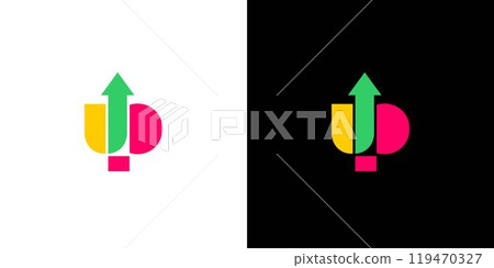 Unique and modern Up logo design 2 119470327