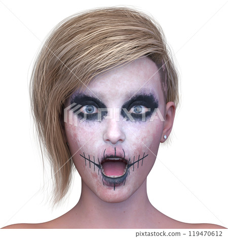Horror make-up ladies 119470612