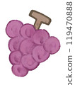 Simple grape illustration 119470888