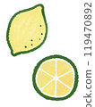 Hand-drawn illustration of fruits 119470892