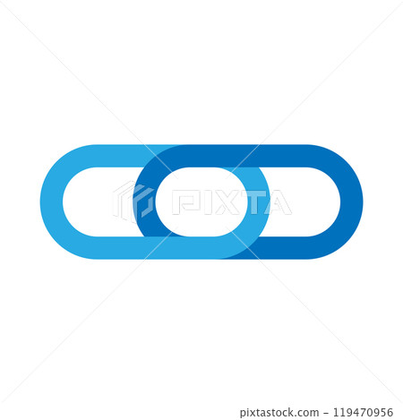 Link icon logo design template isolated illustration 119470956