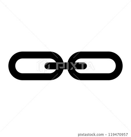 Link icon logo design template isolated illustration 119470957