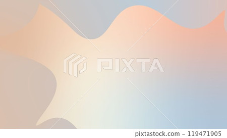 Wavy pastel gradient mash flow shape background landing page. Trendy tones of modern color blue, green, and orange blend background design for cover, poster, flyer, presentation, advertising, banner. 119471905