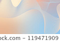 Wavy pastel gradient mash flow shape background landing page. Trendy tones of modern color blue, green, and orange blend background design for cover, poster, flyer, presentation, advertising, banner. 119471909