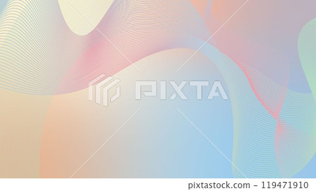 Wavy pastel gradient mash flow shape background landing page. Trendy tones of modern color blue, green, and orange blend background design for cover, poster, flyer, presentation, advertising, banner. 119471910