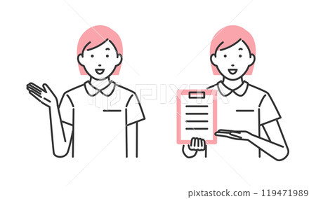 護士提供指導和解釋的插圖 119471989