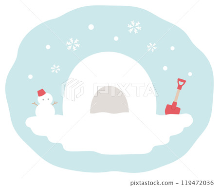 Snowman and illustrator winter vector illustration 02 Snowman and illustrator winter vector illustration 02 119472036