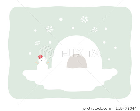 Cute snowman and illustrator winter vector illustration 01 Cute snowman and illustrator winter vector illustration 01 119472044