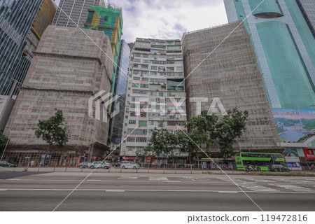 Oct 11 2024 Vibrant Hong Kong Streetscape in the Urban Heart, Oct 11 2024 Vibrant Hong Kong Streetscape in the Urban Heart, 119472816