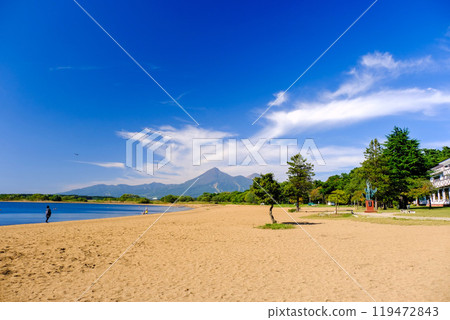 豬苗代湖的海灘 119472843