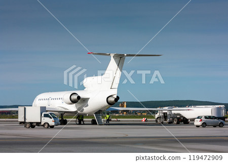 Refueling passenger aircraft Refueling passenger aircraft 119472909