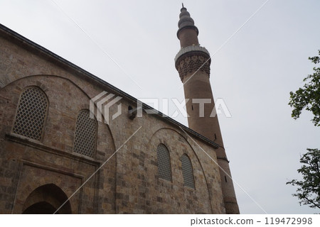 Minaret of the Grand Mosque, Bursa, Turkey 119472998