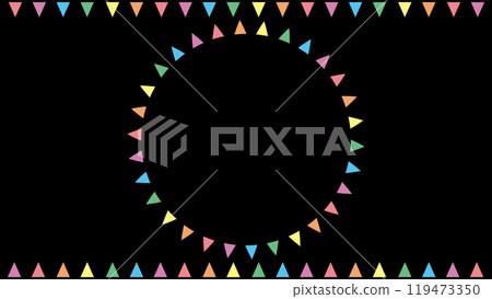 Colorful flags background illustration Colorful flags background illustration 119473350