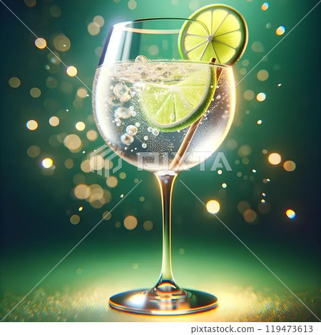 Gin and tonic glass  119473613