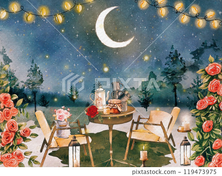 Moonlit Garden Tea Party 119473975