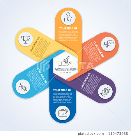 6 step business infographic diagram template 6 step business infographic diagram template 119473988