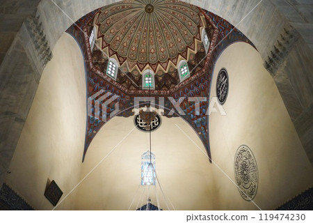 Türkiye Bursa Yesil Mosque Dome Ceiling 119474230