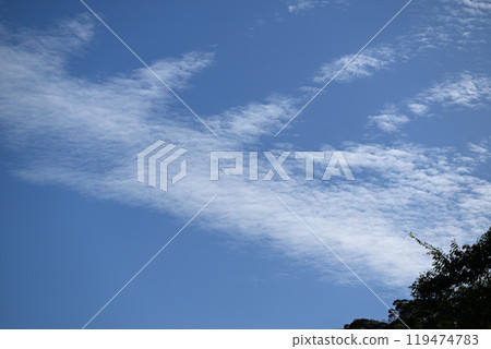 Autumn sky and clouds 119474783