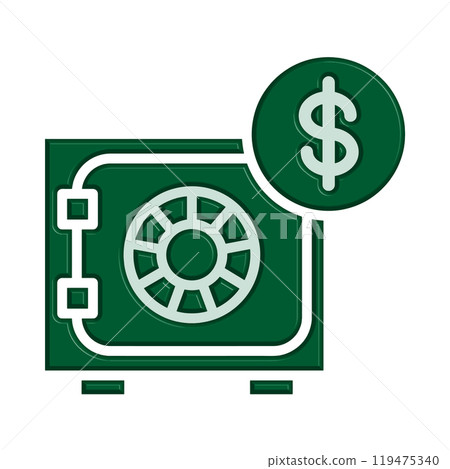 safe box icon template 119475340