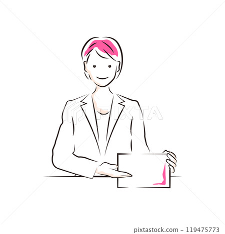 商業 | 女商人在平板電腦上解釋 商業 | 女商人在平板電腦上解釋 119475773