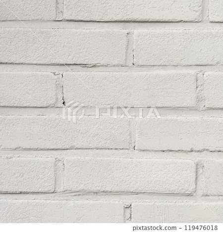 White brick wall background (square) 119476018