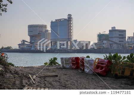 Oct 12 2024 Industrial Landscape of Lamma Power Station in Hong Kong Oct 12 2024 Industrial Landscape of Lamma Power Station in Hong Kong 119477181