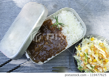 Outdoor rice / mountain rice to eat at Mestin [Curry] 119477625