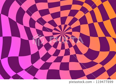 Psychedelic checkerboard pattern Psychedelic checkerboard pattern 119477899