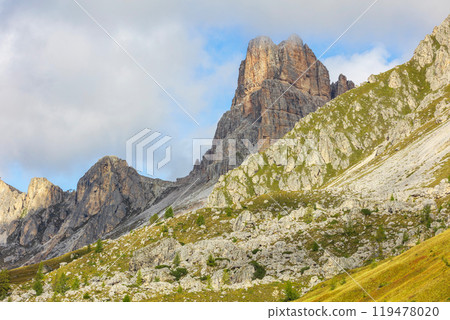 Italian Dolomite Alps mountains, Italy 119478020