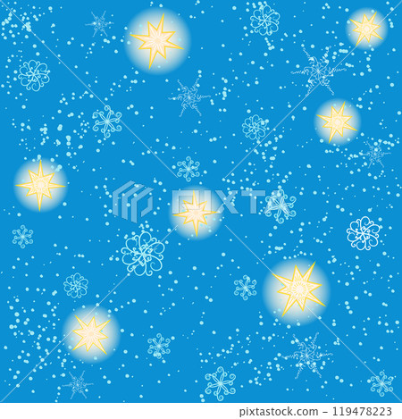 Seamless pattern with stars and snowflakes 119478223