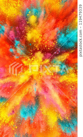 Colored powder explosion. Abstract closeup dust. Colored powder explosion. Abstract closeup dust. 119479339